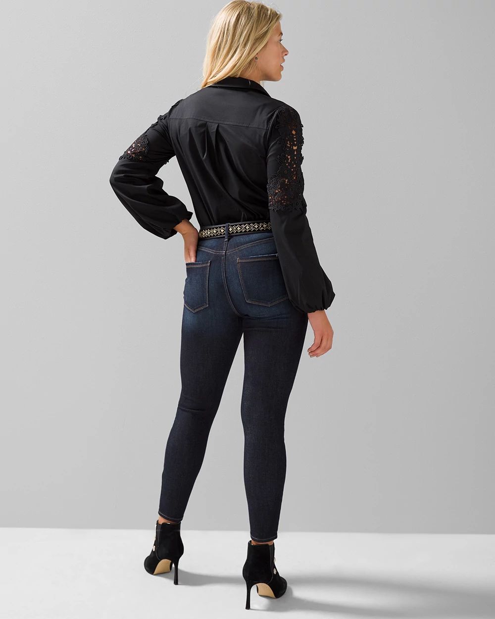 Curvy High-Rise Sculpt Skinny Ankle Jeans