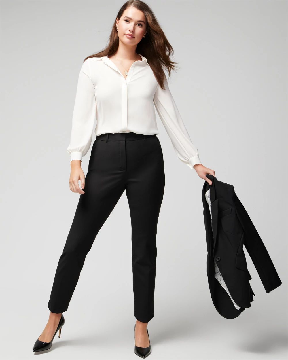 WHBM® Elle Slim Ankle Comfort Stretch Pant