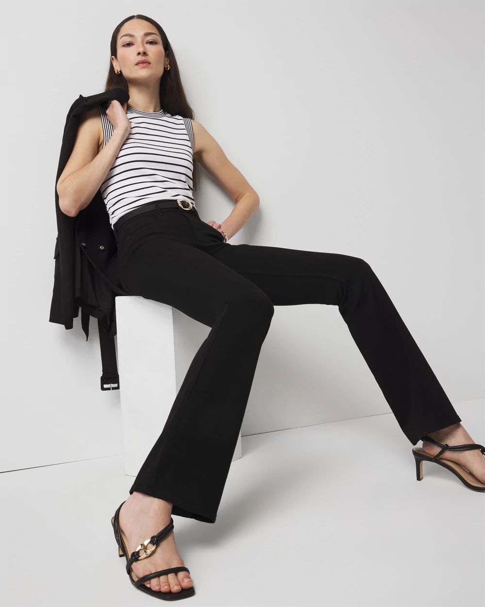 High-Rise Sculpt Skinny Flare Jeans