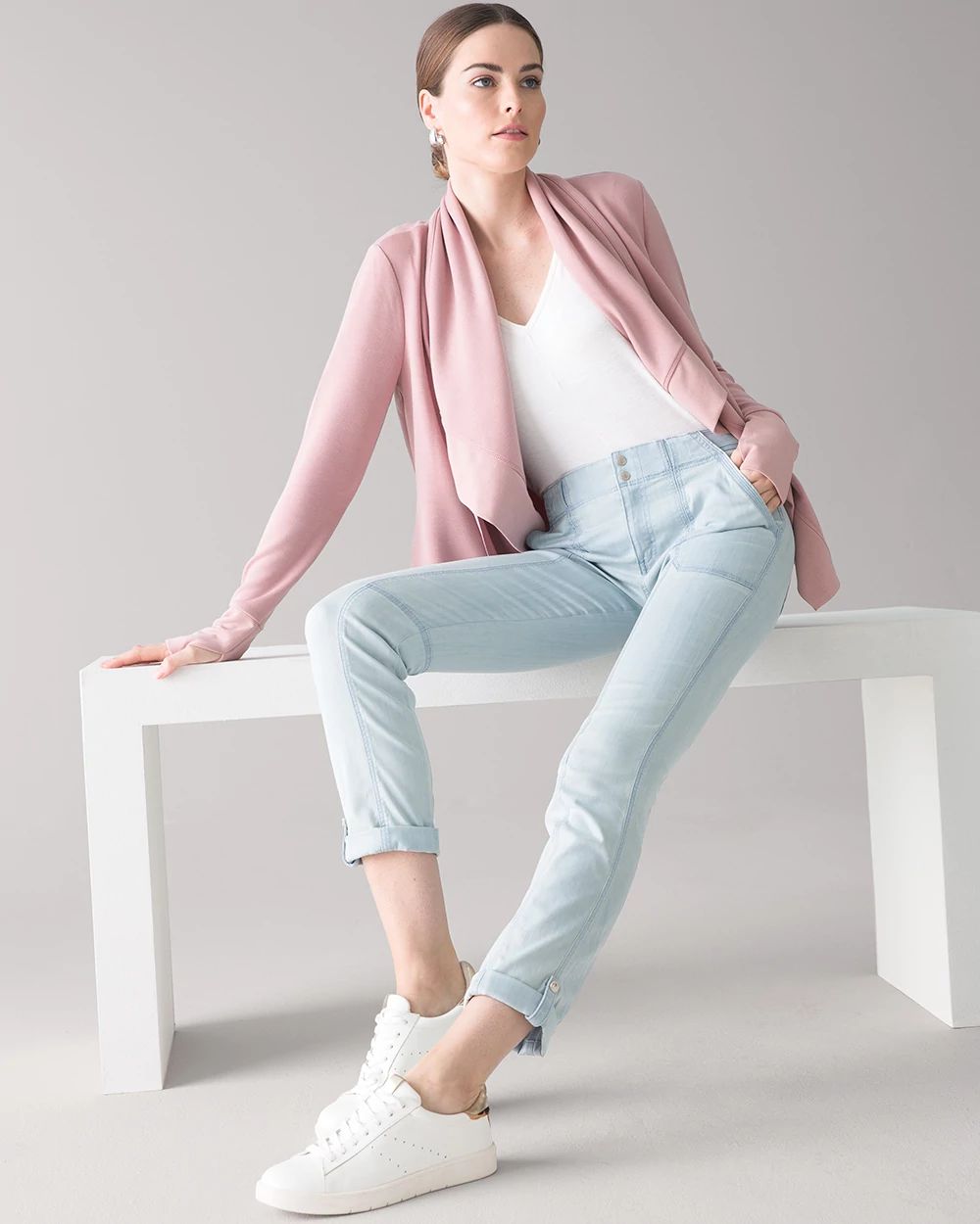 Mid-Rise Tencel Pret-a-Pedi Crop Pant