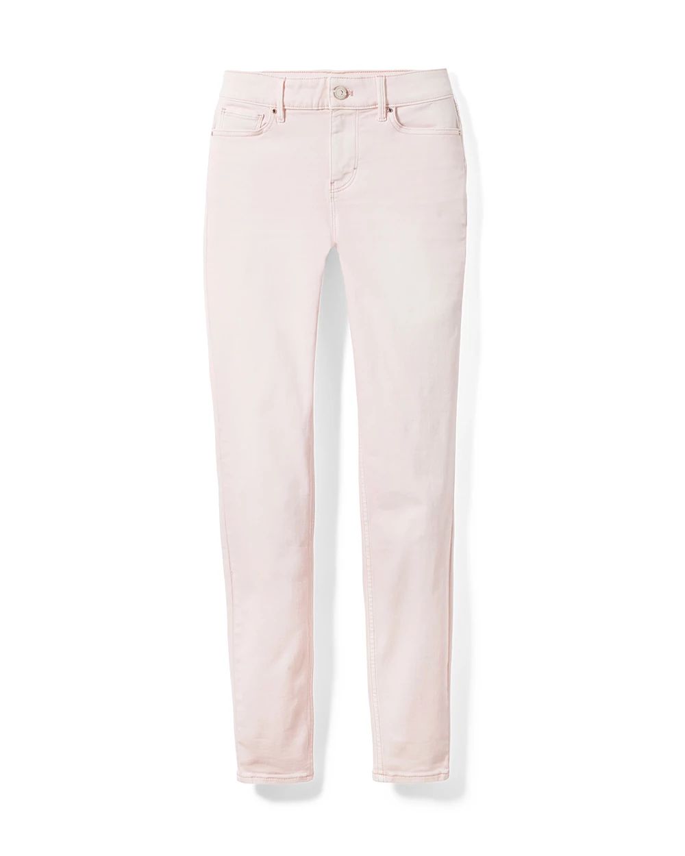 Petite Mid-Rise Tinted Skinny Ankle Jeans
