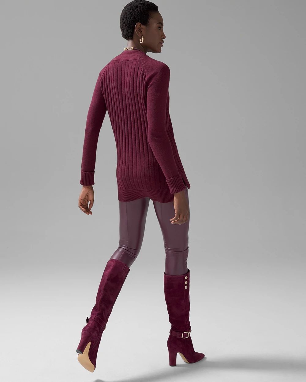 Vegan Leather Runway Legging