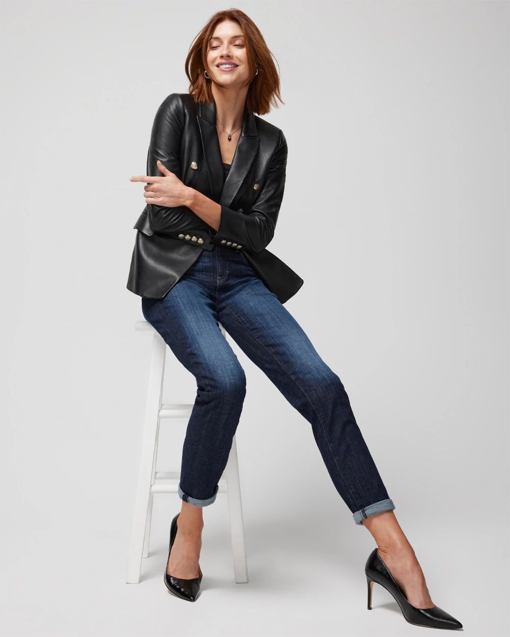 Mid-Rise Everyday Soft Denim™ Girlfriend Jeans