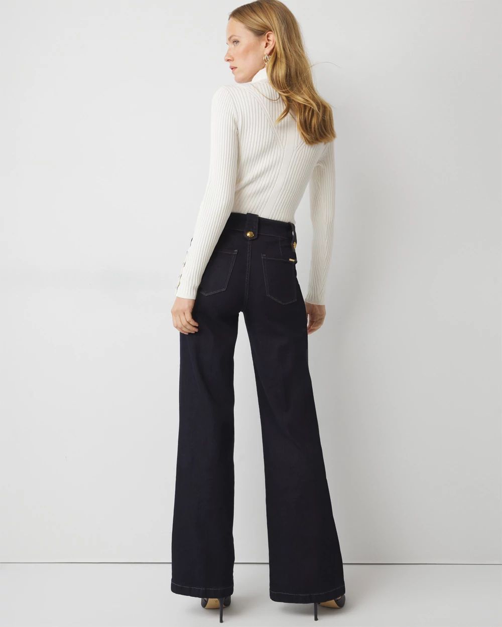 Petite High Rise Everyday Soft Mariner Wide Leg