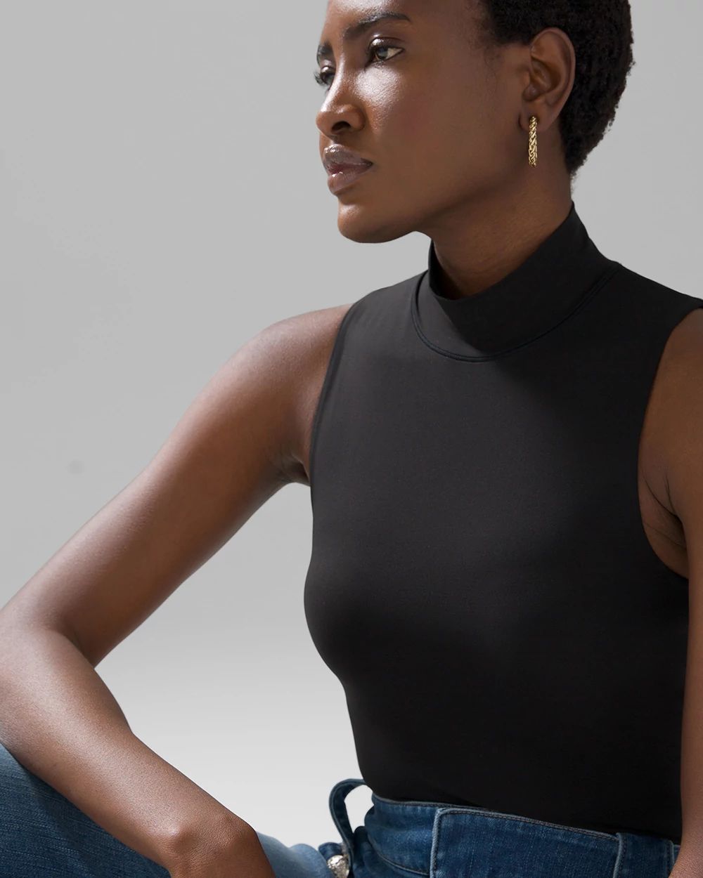 WHBM® FORME Mock Neck Tank