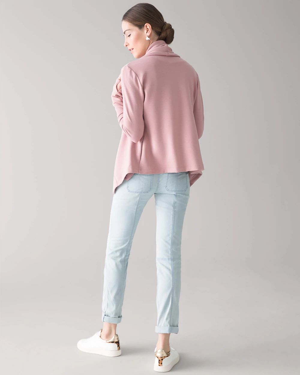 Mid-Rise Tencel Pret-a-Pedi Crop Pant