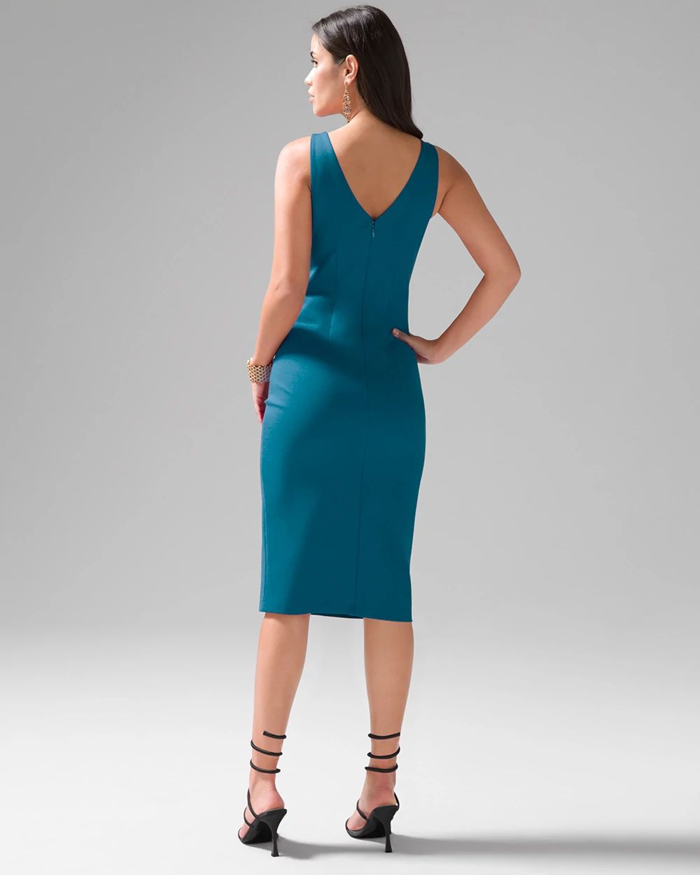 WHBM® AURA Sleeveless V-Neck Sheath Dress