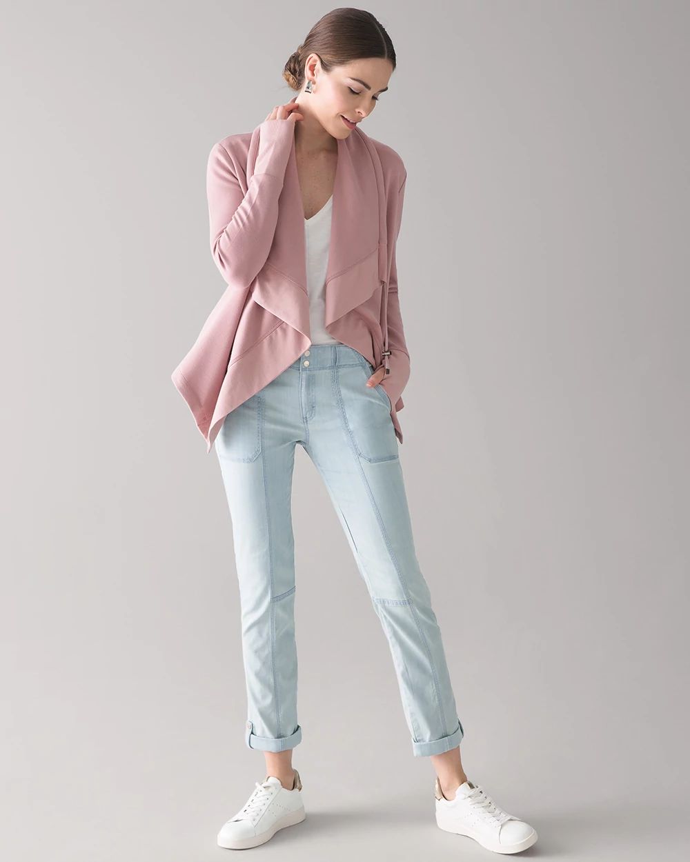 Mid-Rise Tencel Pret-a-Pedi Crop Pant