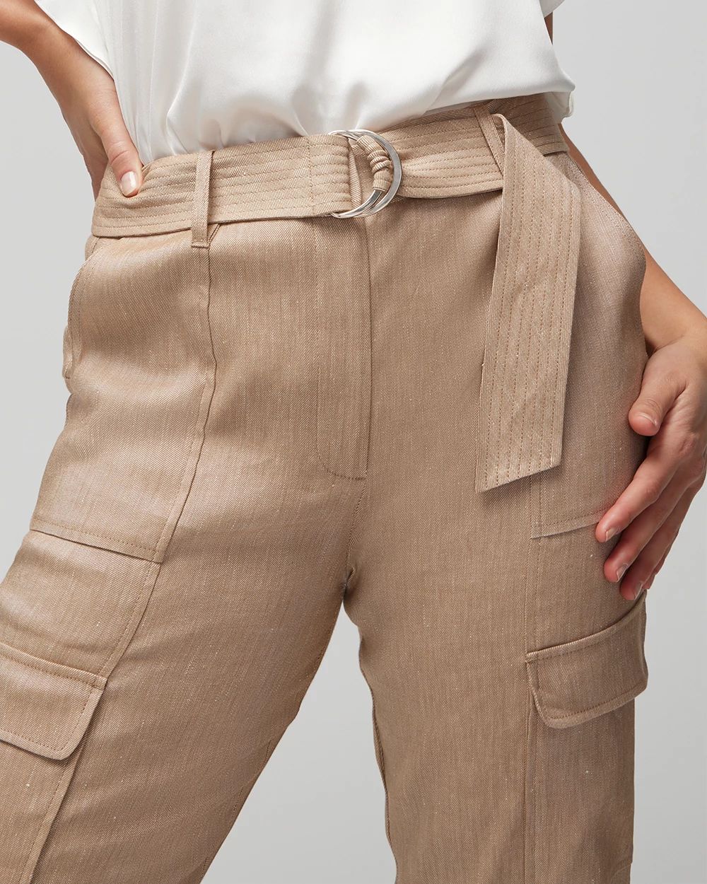 Linen Belted Utility Pant