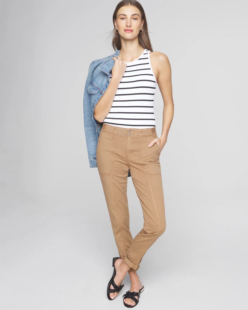 Mid-Rise Pret-A-Pedi Crop Pants