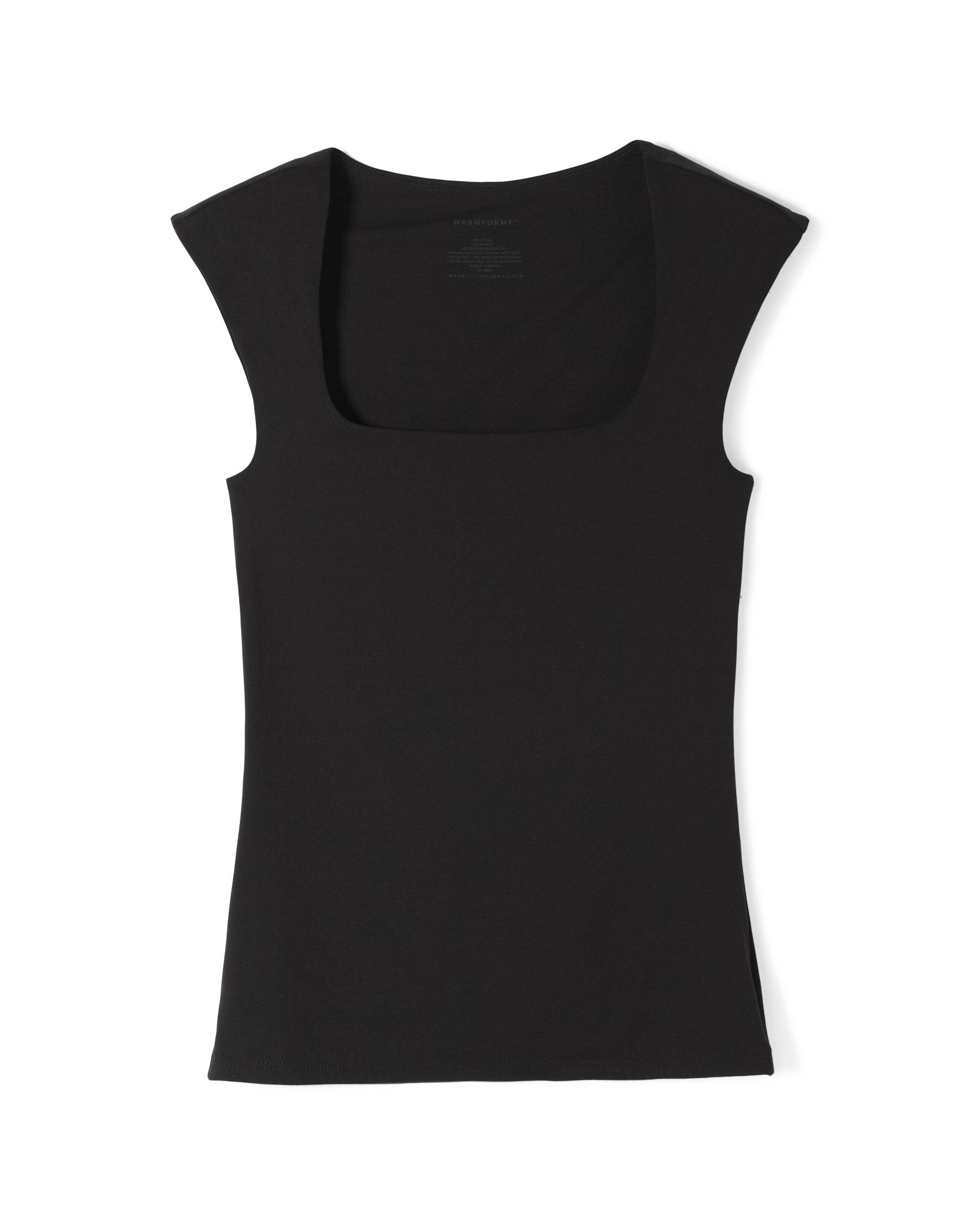 WHBM® FORME Square-Neck Cap-Sleeve Top