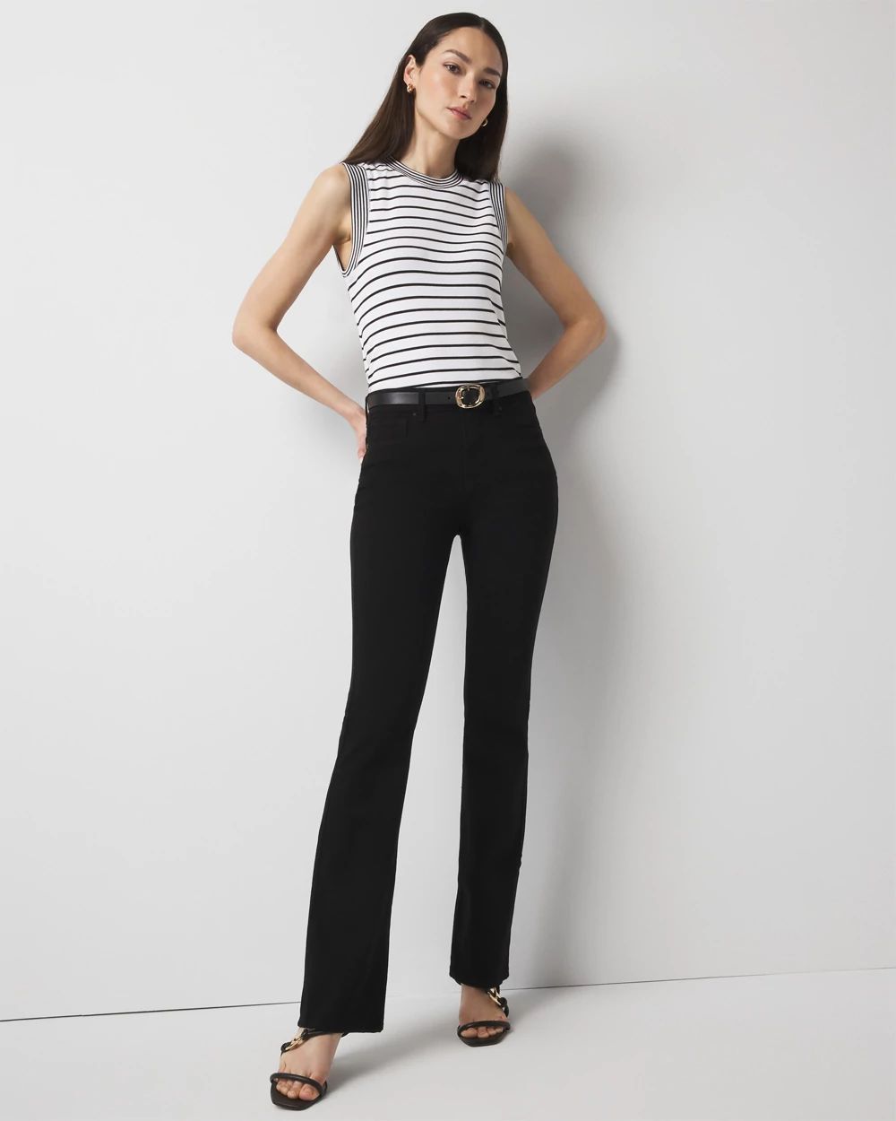 High-Rise Sculpt Skinny Flare Jeans