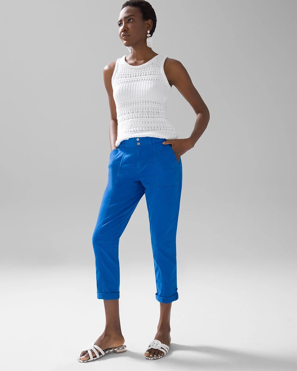 Mid-Rise Pret-A-Pedi Crop Pants