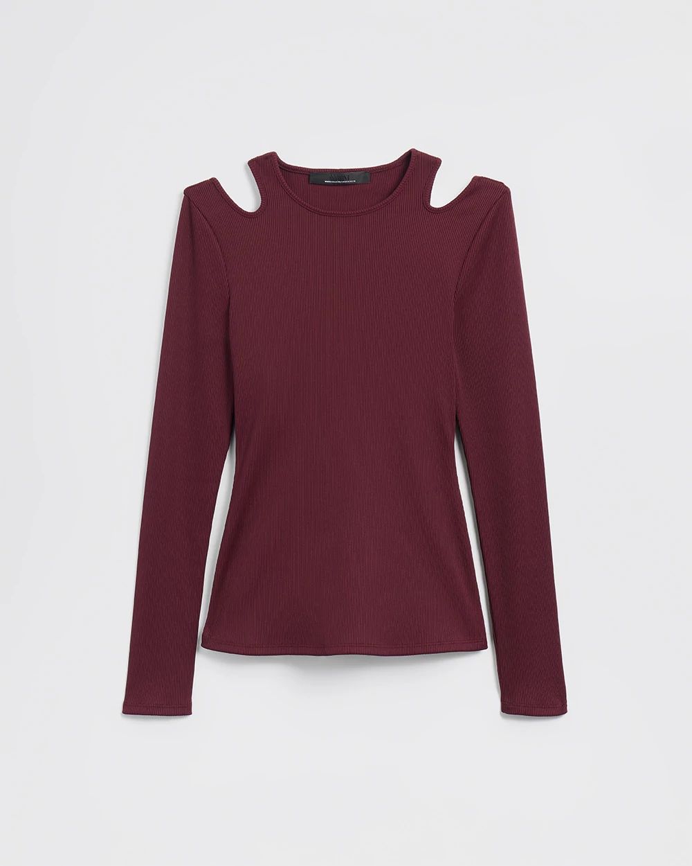 Long Sleeve Cutout Ribbed Top