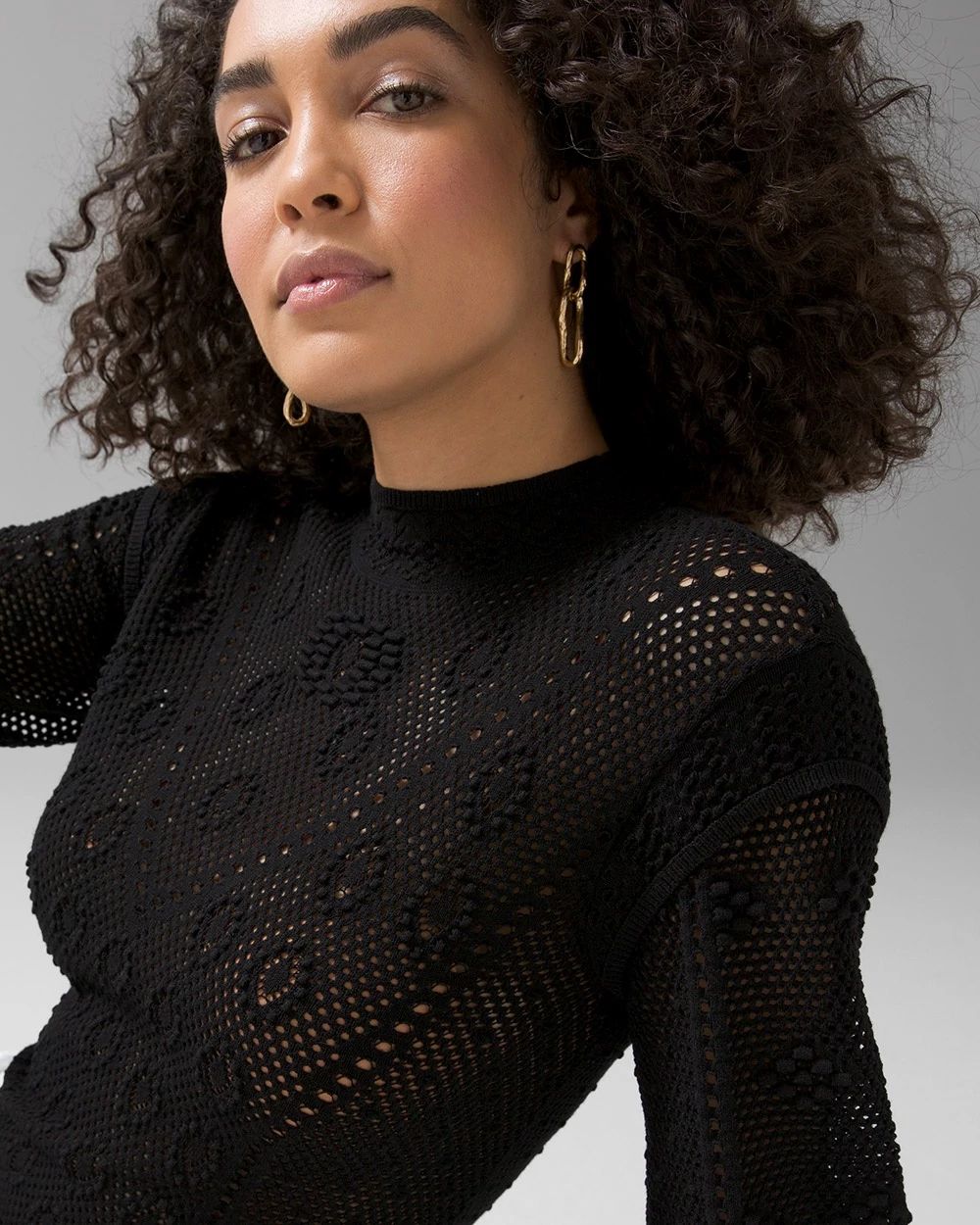 Pointelle Pullover