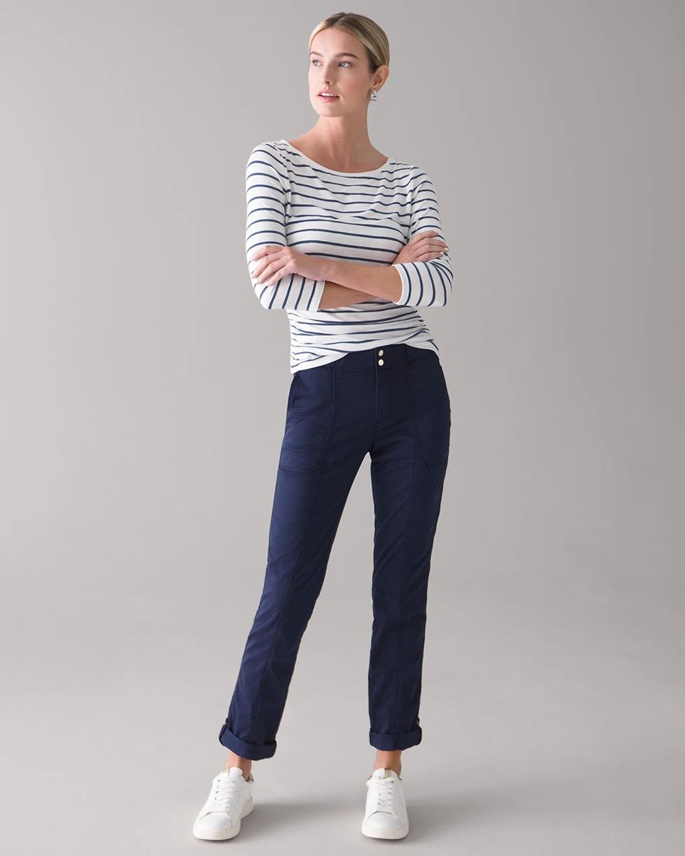 Mid-Rise Pret-A-Pedi Crop Pants