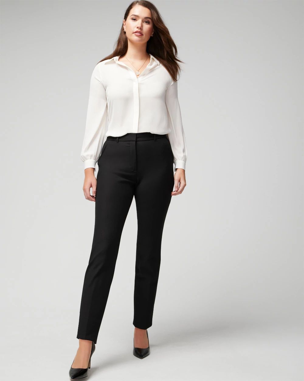 WHBM® Elle Slim Ankle Comfort Stretch Pant