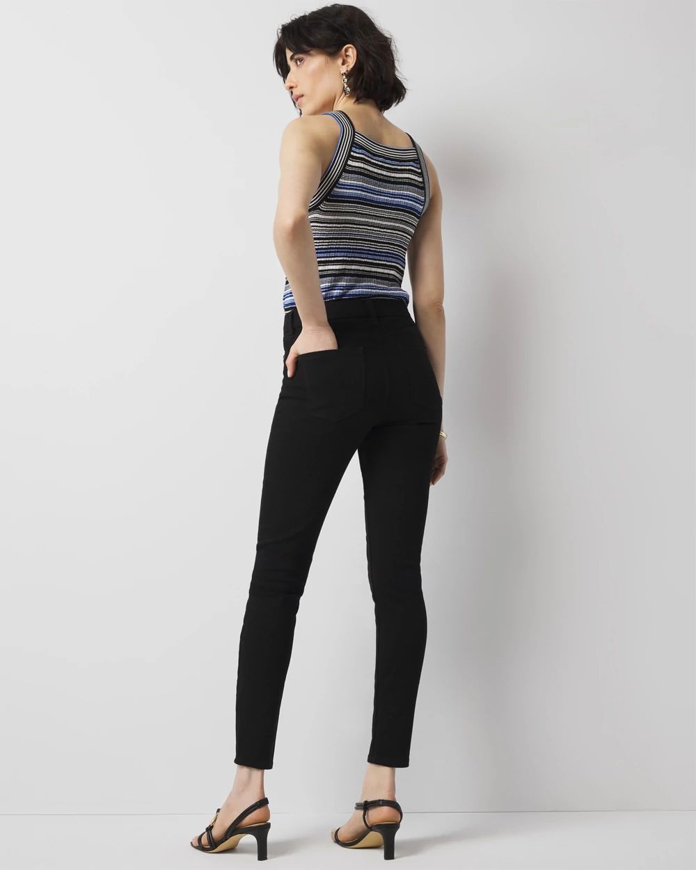 High-Rise Sculpt Black Skinny Jeans