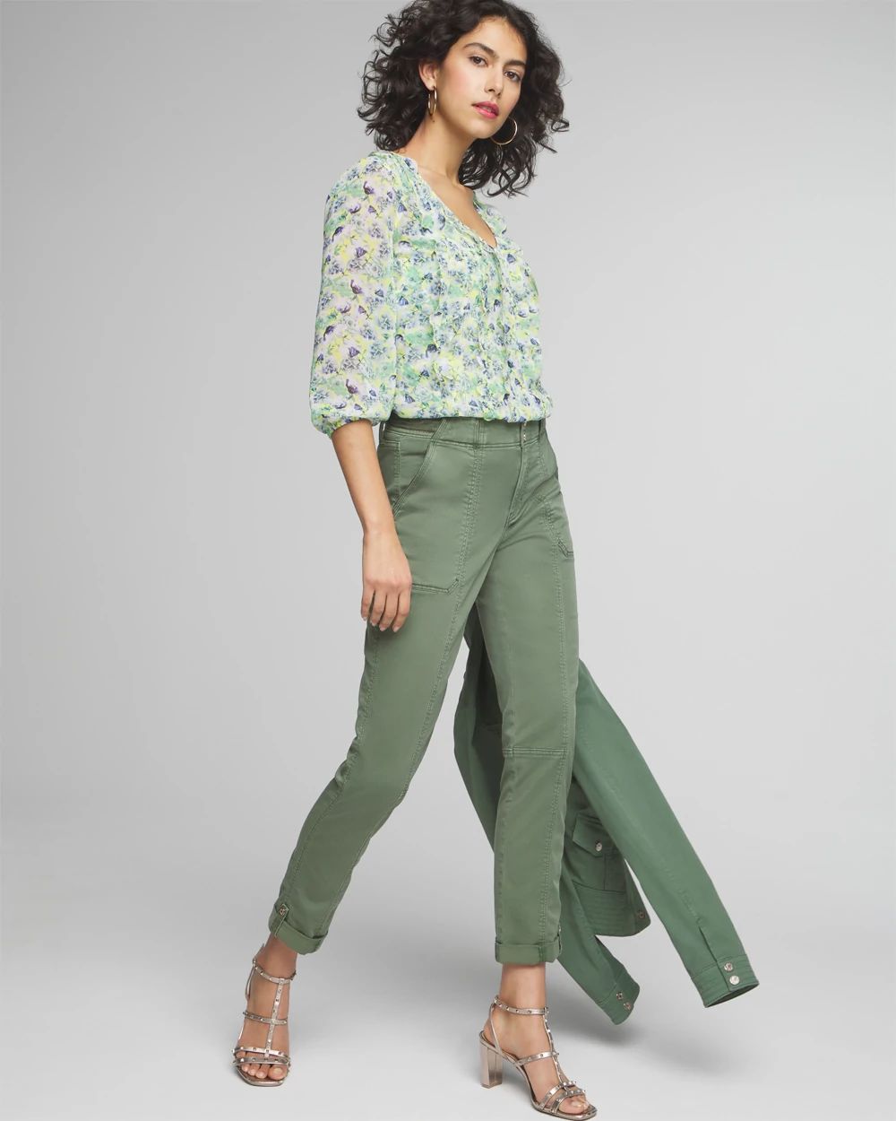 Mid-Rise Pret-A-Pedi Crop Pants