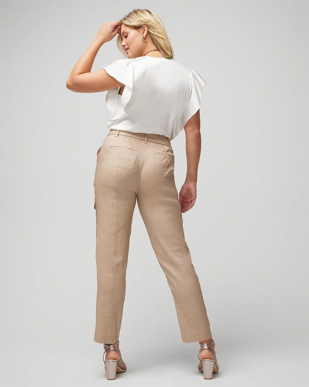 Linen Belted Utility Pant