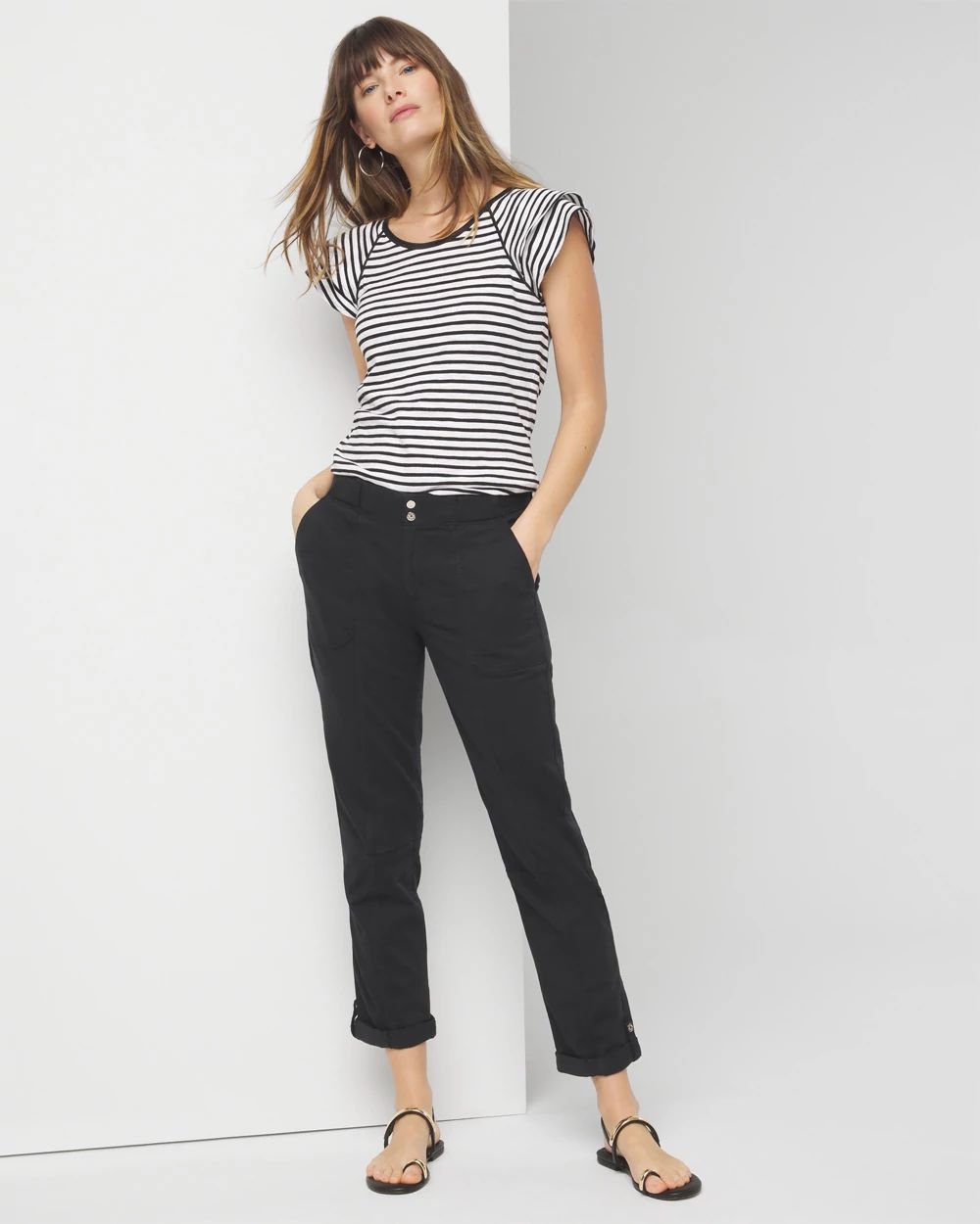 Mid-Rise Pret-A-Pedi Crop Pants