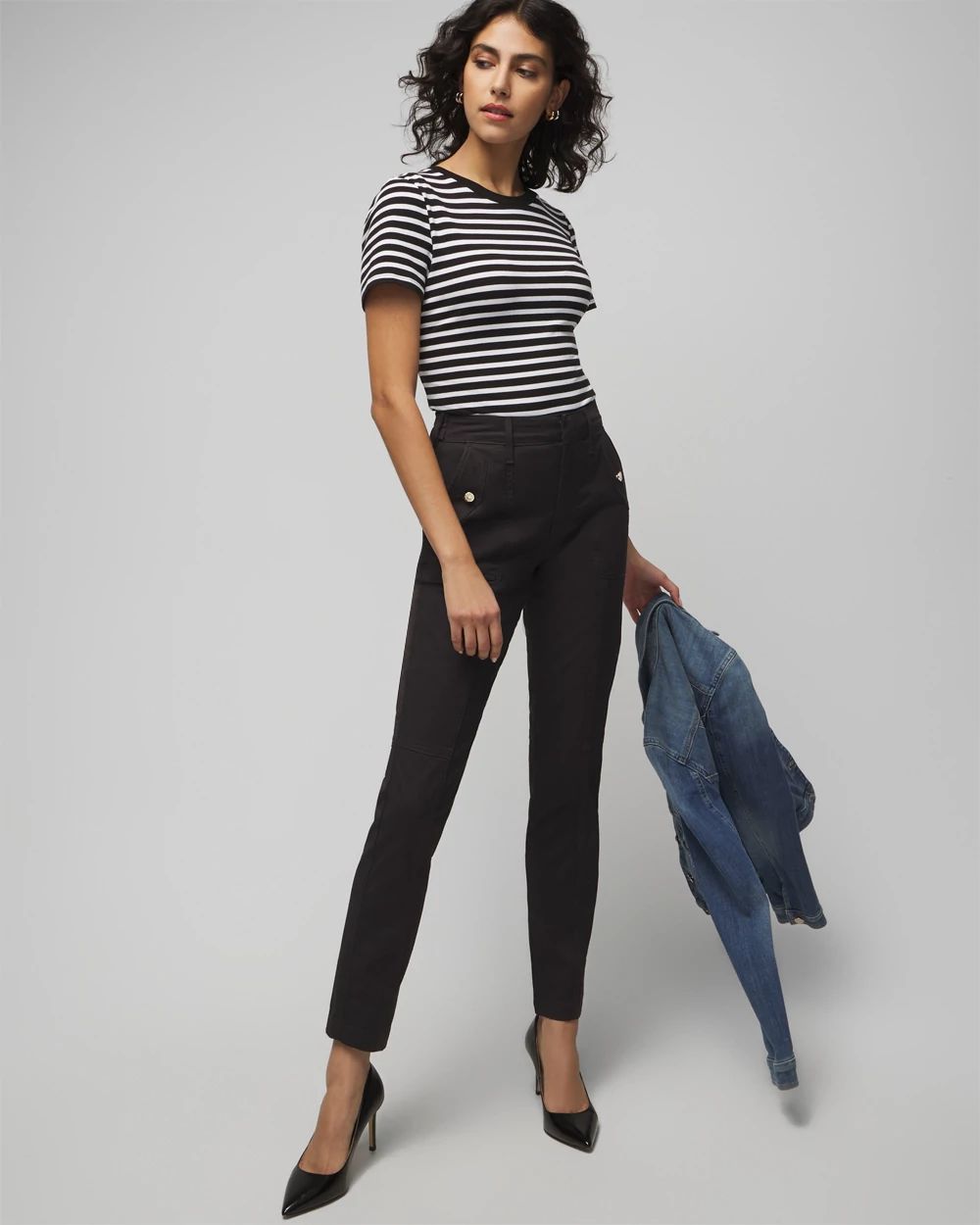 High-Rise Pret-A-Jet Slim Ankle Pants