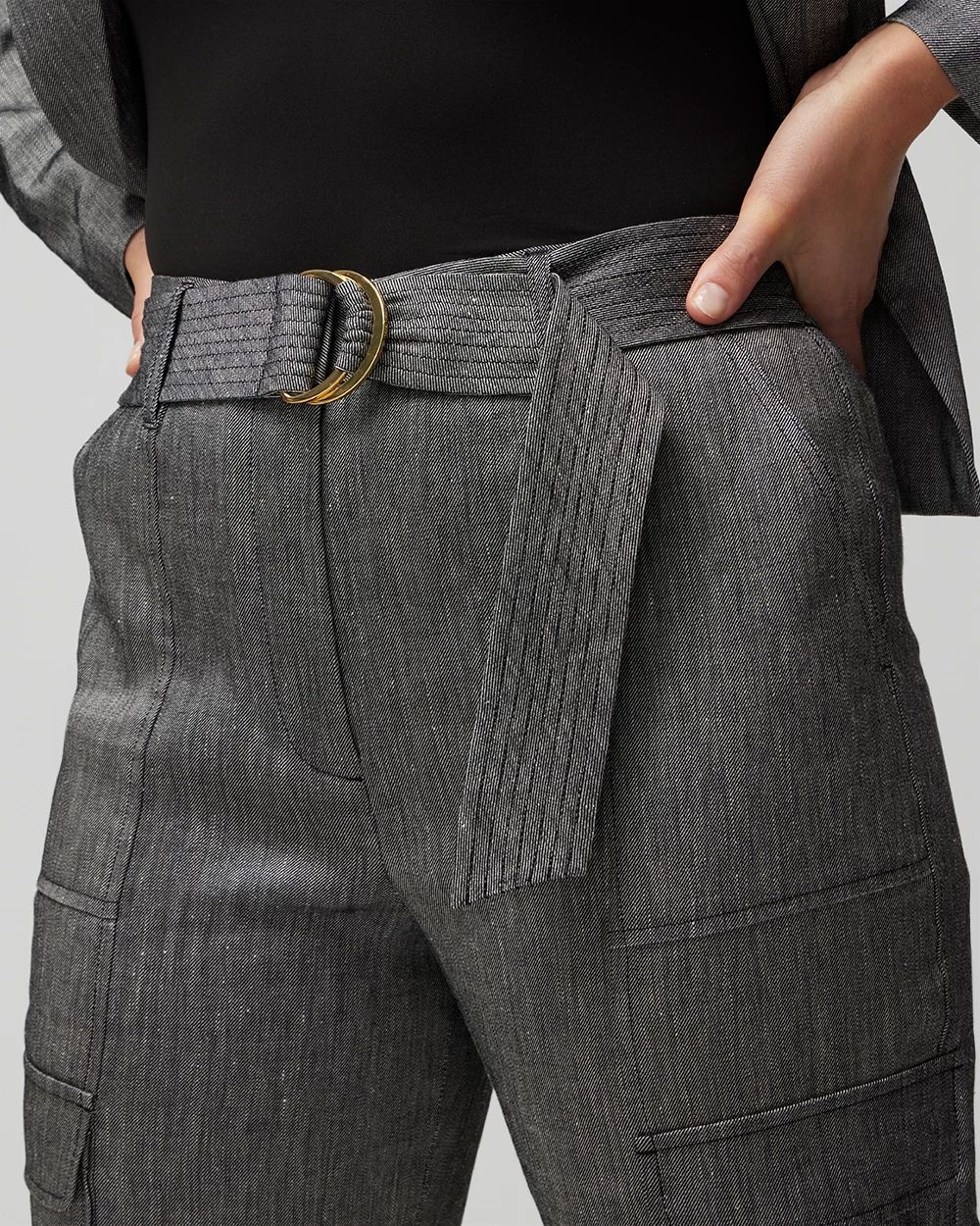 Linen Belted Utility Pant