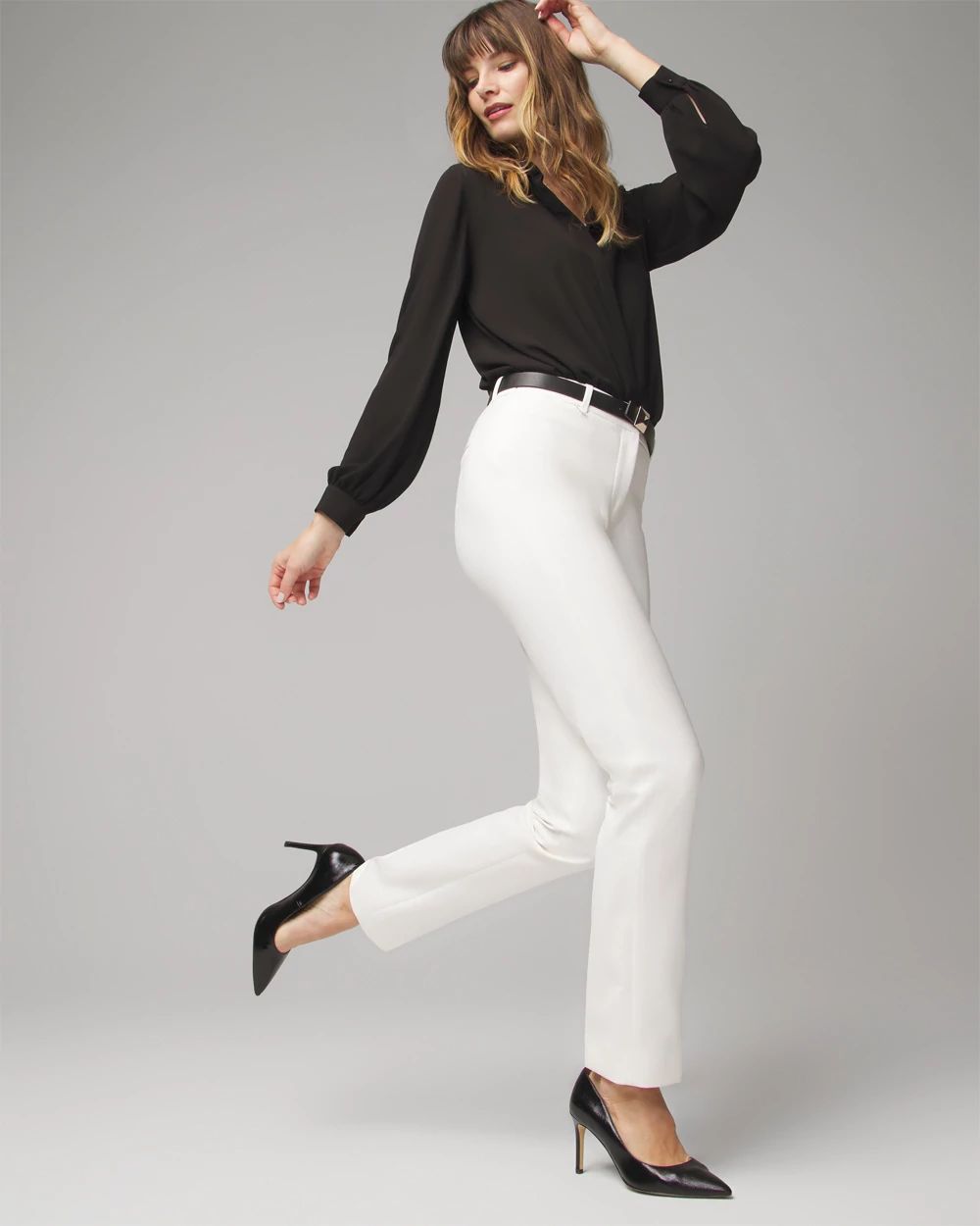 WHBM® Elle Slim Trouser Comfort Stretch Pant