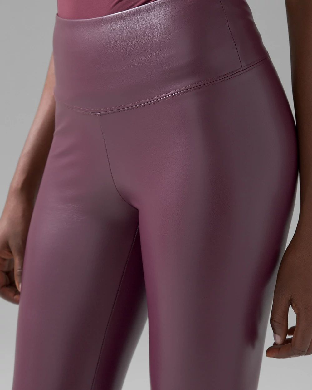 Vegan Leather Runway Legging