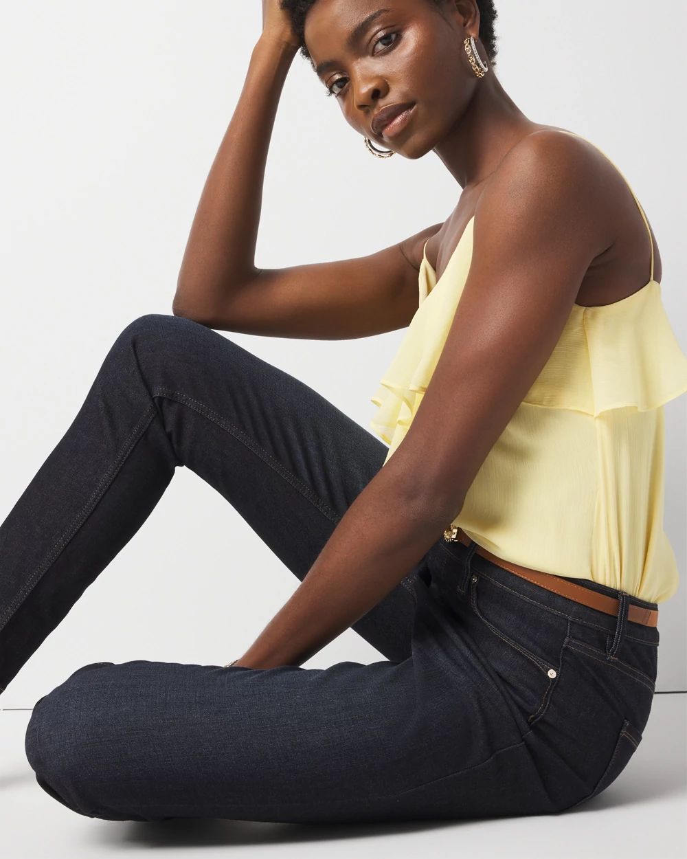 Petite High-Rise Sculpt Slim Jeans