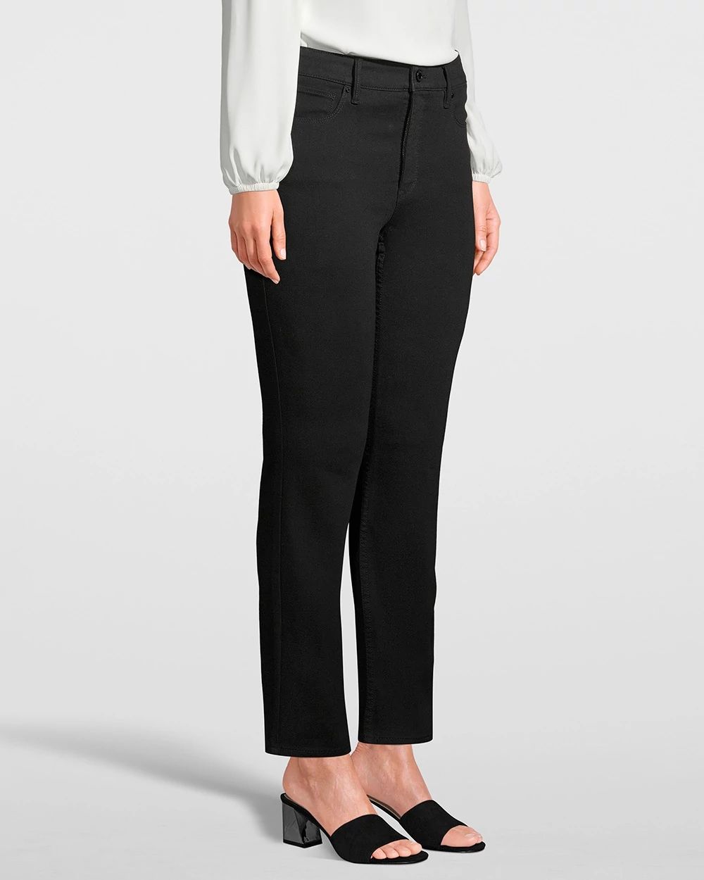 High-Rise Sculpt Straight Crop Jeans
