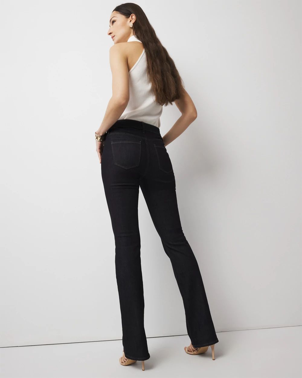 Petite High-Rise Sculpt Skinny Flare Jeans