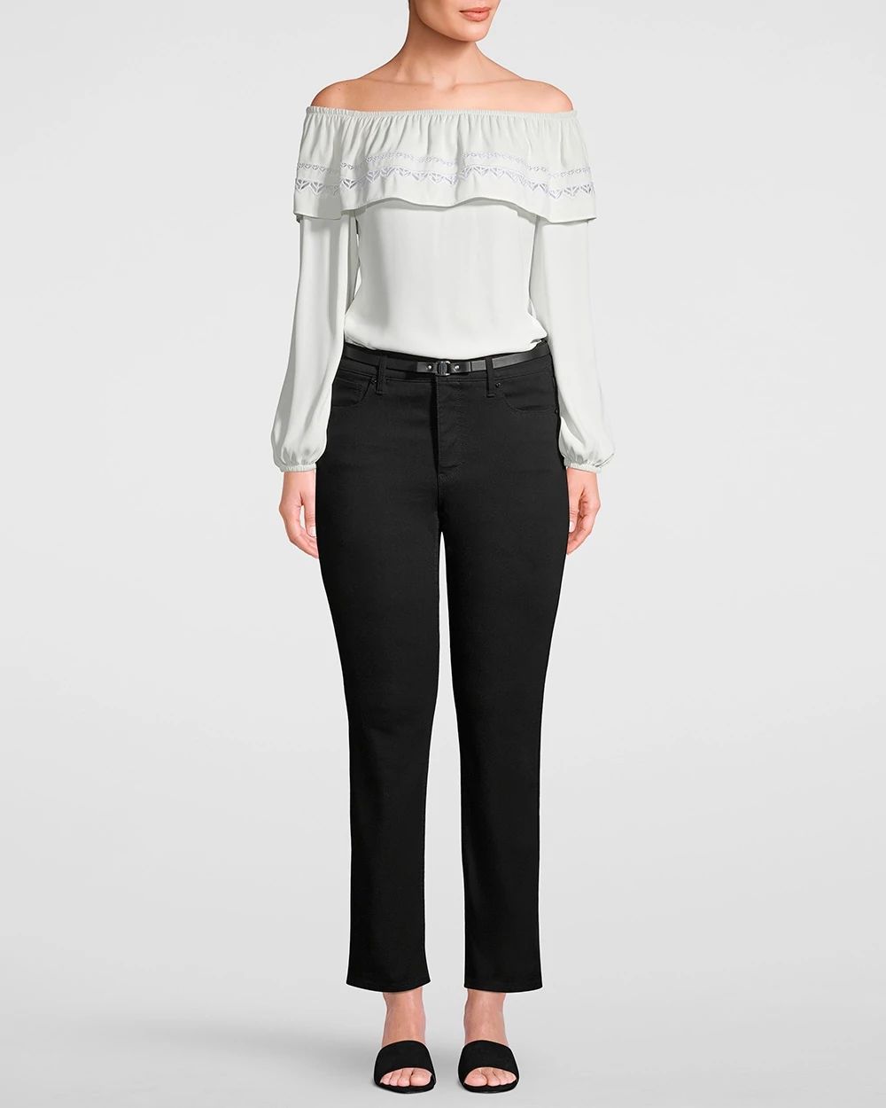 High-Rise Sculpt Straight Crop Jeans